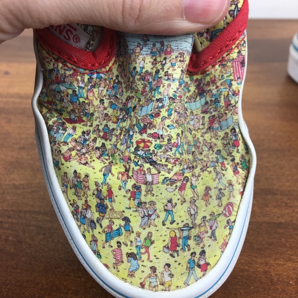 Vans Off The Wall Where’s Waldo Toddler Unisex Shoes Size 11 Slip On Canvas. - Picture 9 of 13